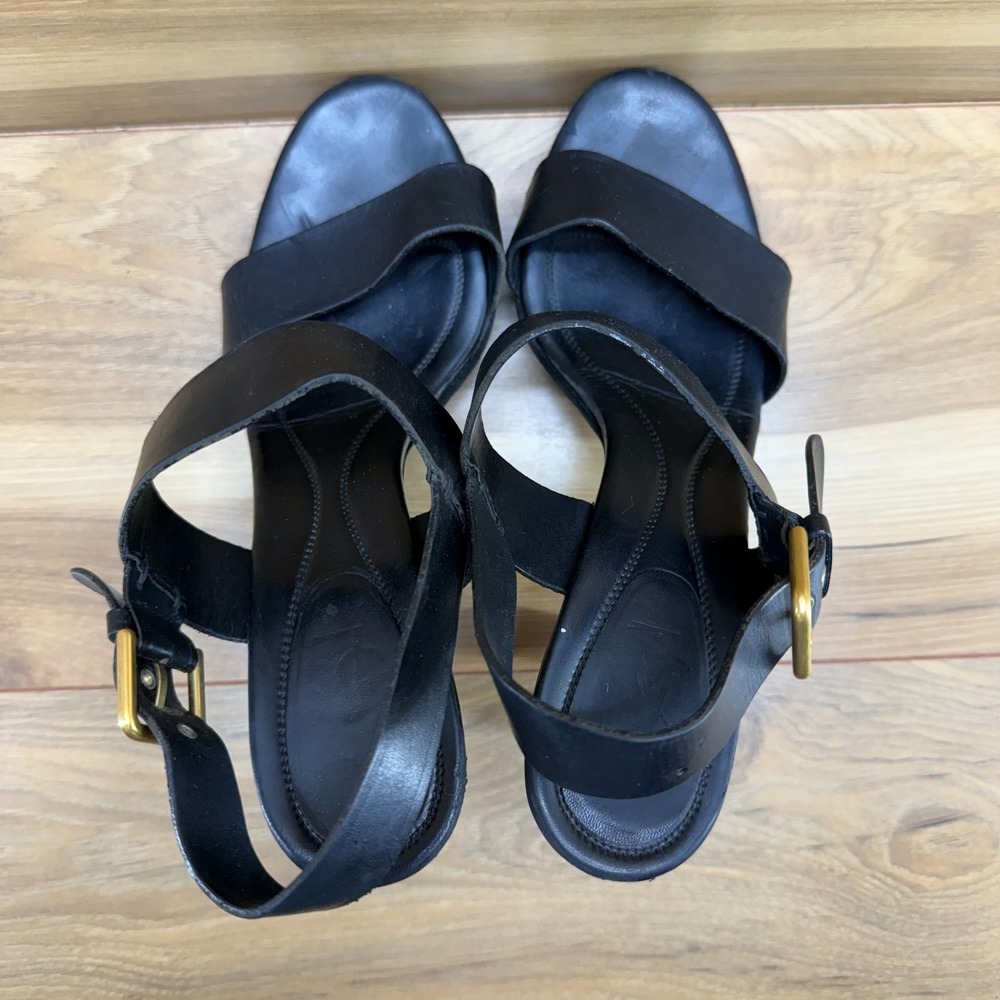 Yves Saint Laurent YSL Platform Heels Womens 10 EU 40 Y2K Slingback Sandals - Picture 8 of 11